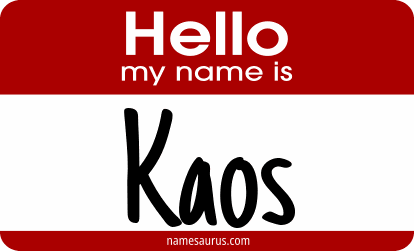 Hello my name is Kaos png download