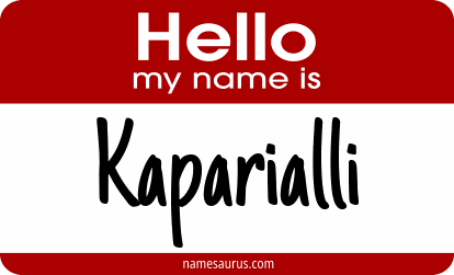 Hello my name is Kaparialli png download