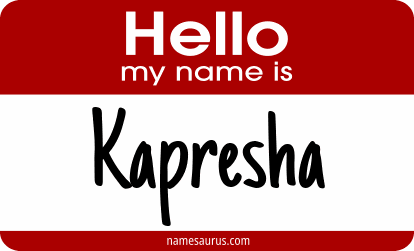 Hello my name is Kapresha png download