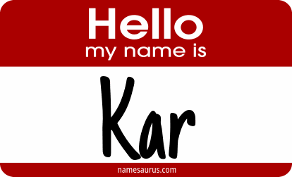 Hello my name is Kar png download