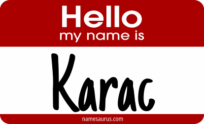 Hello my name is Karac png download