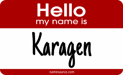 Hello my name is Karagen png download