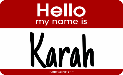 Hello my name is Karah png download