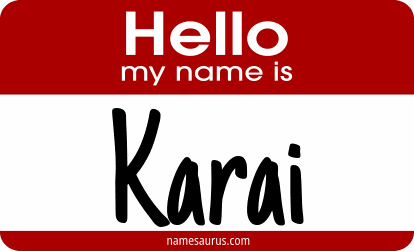 Hello my name is Karai png download