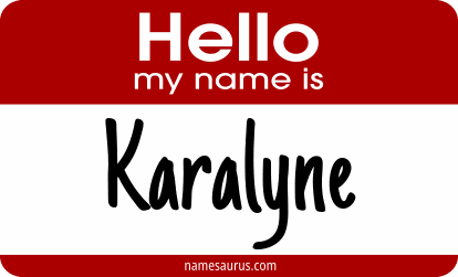 Hello my name is Karalyne png download