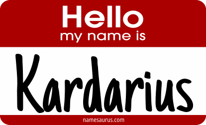 Hello my name is Kardarius png download
