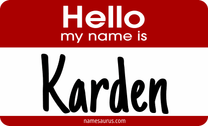 Hello my name is Karden png download