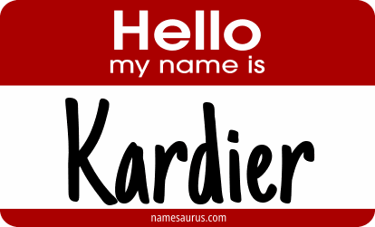 Hello my name is Kardier png download