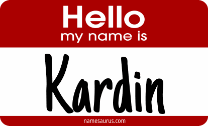 Hello my name is Kardin png download