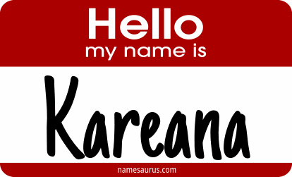 Hello my name is Kareana png download