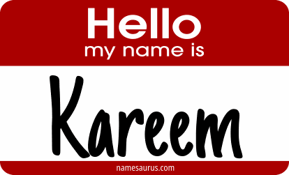 Hello my name is Kareem png download