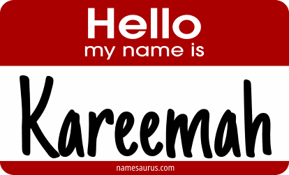 Hello my name is Kareemah png download