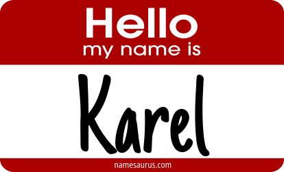 Hello my name is Karel png download