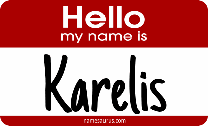 Hello my name is Karelis png download