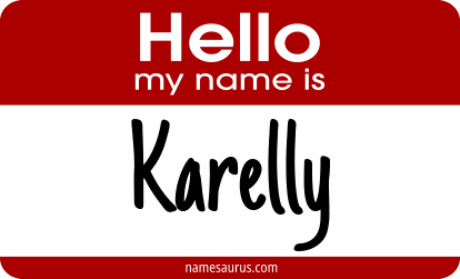 Hello my name is Karelly png download