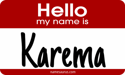 Hello my name is Karema png download