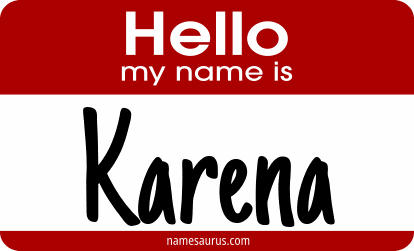 Hello my name is Karena png download