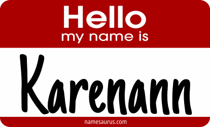 Hello my name is Karenann png download