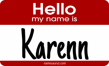 Hello my name is Karenn png download