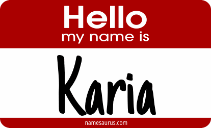 Hello my name is Karia png download