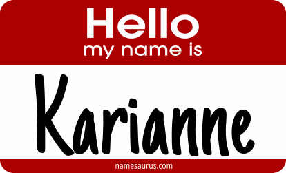 Hello my name is Karianne png download