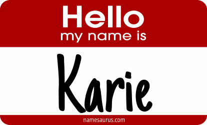 Hello my name is Karie png download
