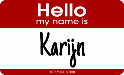 Hello my name is Karijn png download