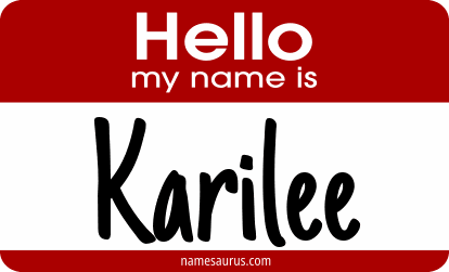 Hello my name is Karilee png download