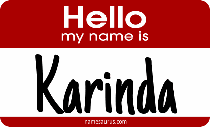 Hello my name is Karinda png download