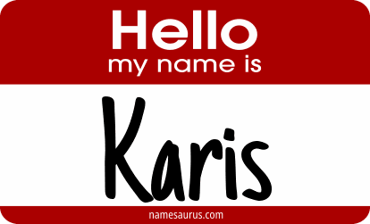 Hello my name is Karis png download