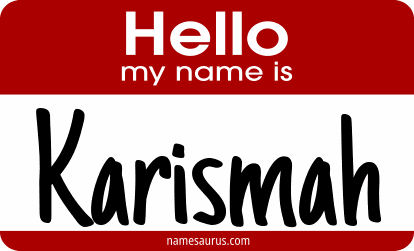 Hello my name is Karismah png download