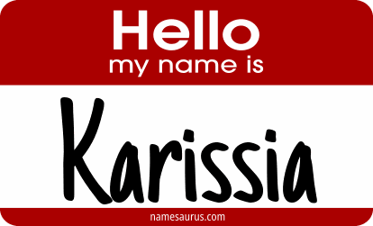 Hello my name is Karissia png download