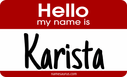 Hello my name is Karista png download