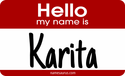 Hello my name is Karita png download