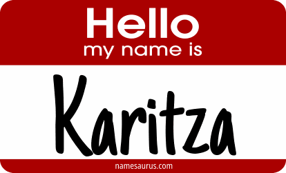 Hello my name is Karitza png download