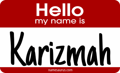 Hello my name is Karizmah png download