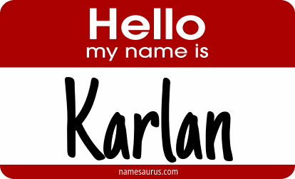 Hello my name is Karlan png download