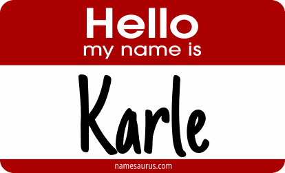 Hello my name is Karle png download