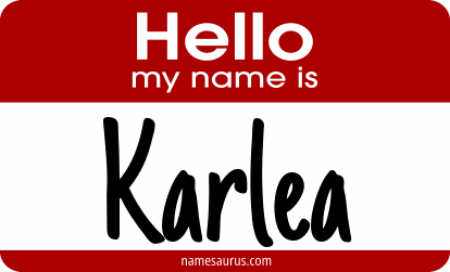 Hello my name is Karlea png download