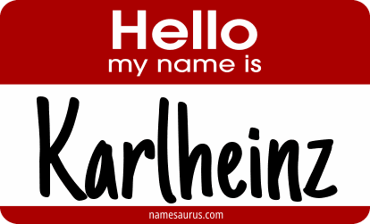 Hello my name is Karlheinz png download