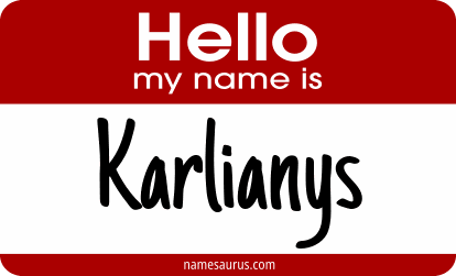 Hello my name is Karlianys png download