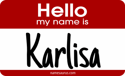 Hello my name is Karlisa png download