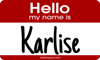 Hello my name is Karlise png download