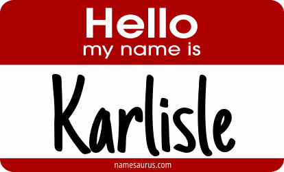Hello my name is Karlisle png download