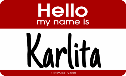 Hello my name is Karlita png download