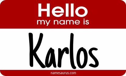 Hello my name is Karlos png download