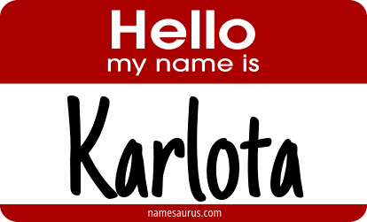 Hello my name is Karlota png download