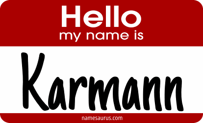 Hello my name is Karmann png download