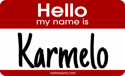 Hello my name is Karmelo png download