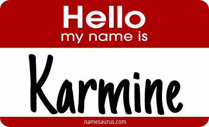 Hello my name is Karmine png download